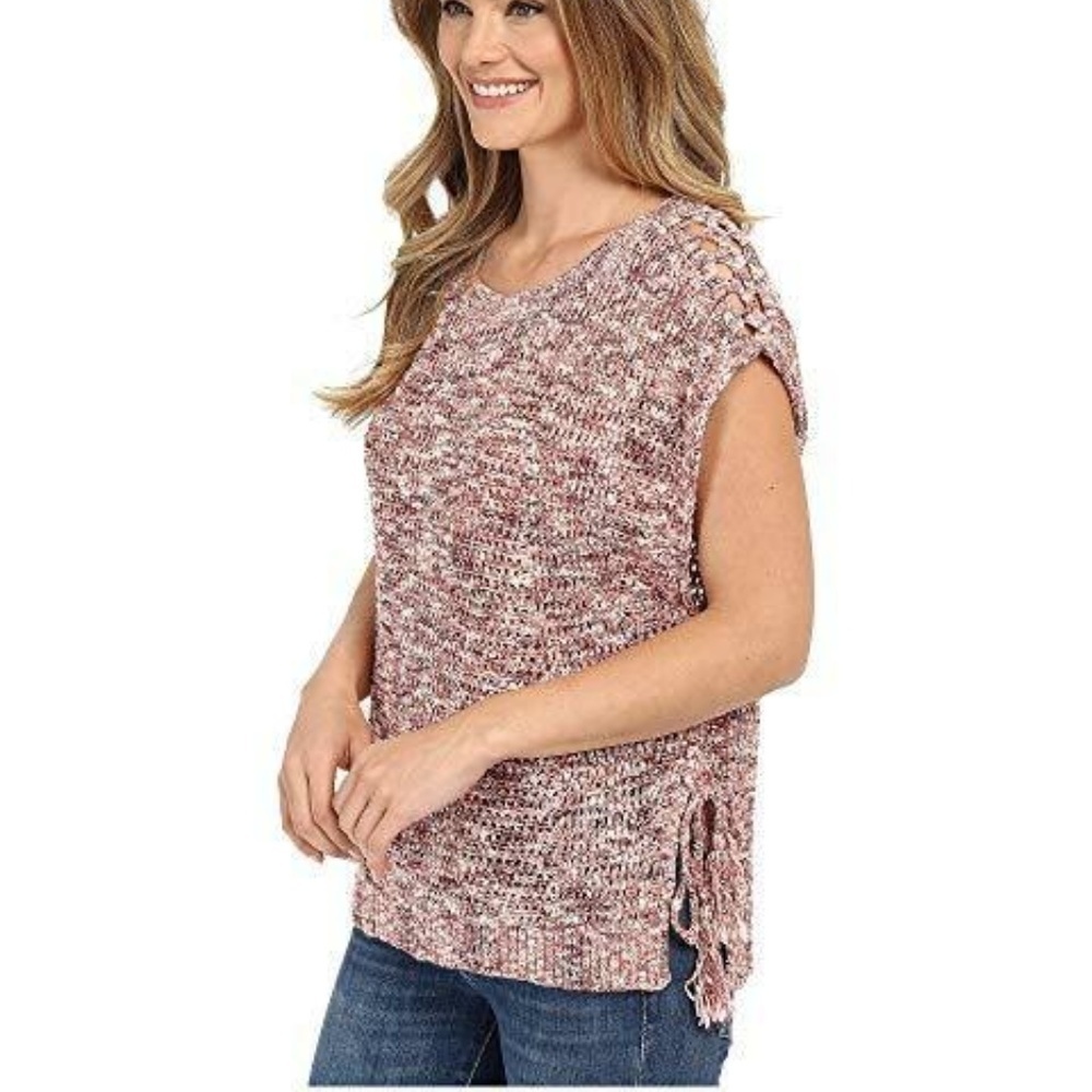 New Lucky Brand Women's Sweater Marled Pullover